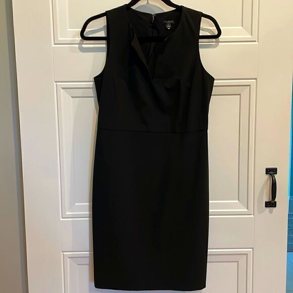 Ann Taylor Career Black Sheath Dress - Picture 1 of 5